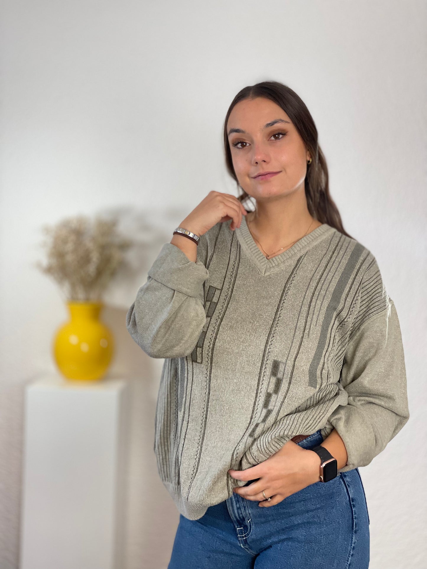 Vintage Strick Sweater braun